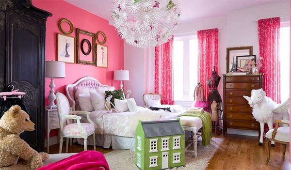 Różowa sypialnia dziewczynki's Pink Bedroom