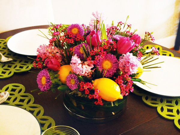 floral easter table