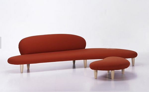 red sofa