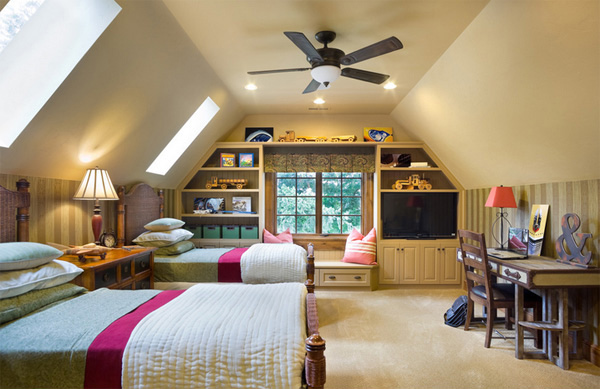 15 Attic  Rooms  Converted Into Simple Yet Elegant Bedrooms  