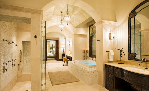 mediterranean style bathroom