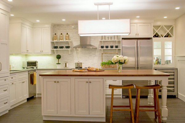 15 Beautiful Kitchen Island with Table Attached | Home Design Lover