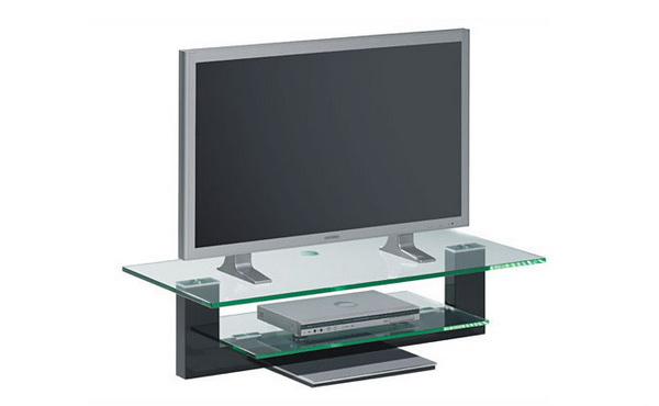 slim tv glass stand