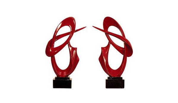 Red Resin Sculpture
