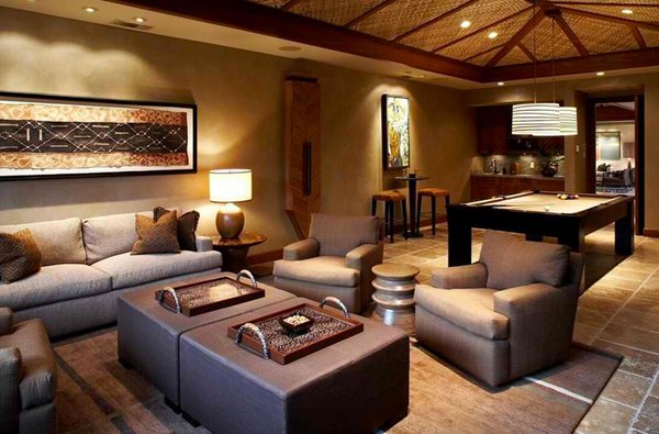 african living room decor