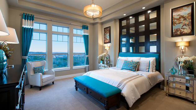 15 beautiful brown and teal bedrooms | home design lover