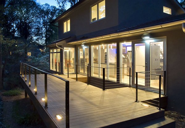 modern deck lighting