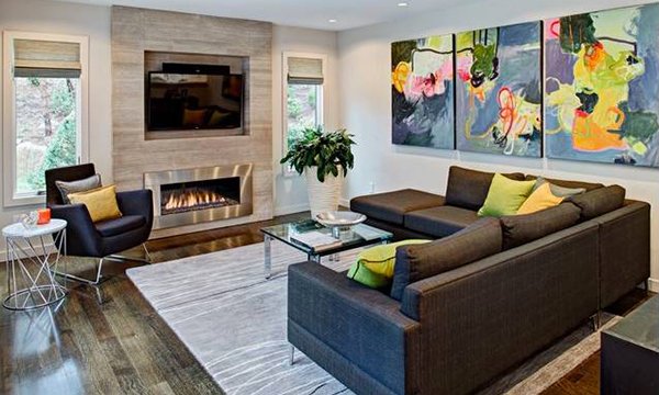 15 Adorable Contemporary Family Rooms Home Design Lover