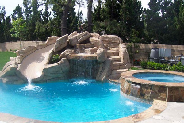 15 Gorgeous Swimming Pool Slides Home Design Lover