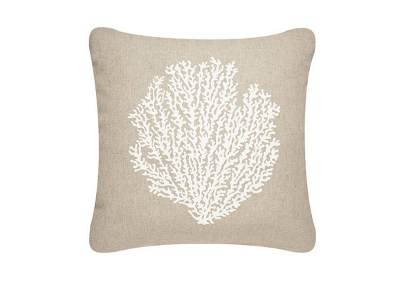 Sea Fan Outdoor Eco Pillow, Shell White/Papyru