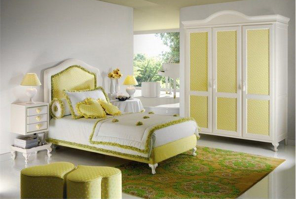 15 Refreshing Bedrooms in Yellow and Green Colors | Home Design Lover