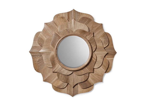 Contemporary Lotus Petal Mirror