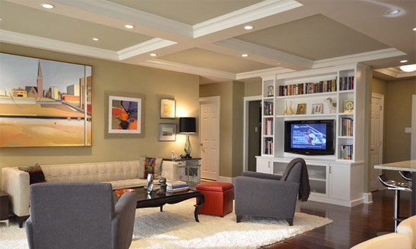 Coffered Ceilings In 15 Contemporary Living Rooms Home Design Lover