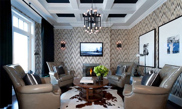 Coffered Ceilings In 15 Contemporary Living Rooms Home