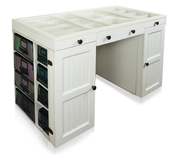 16 Crafting Table With Storage To Indulge In Creativity Home Design Lover