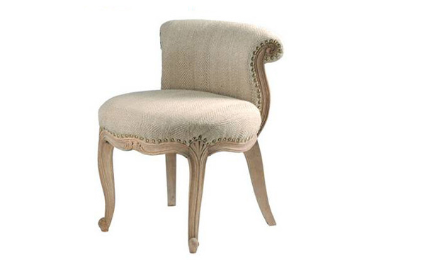 French Upholstered Slipper Chair