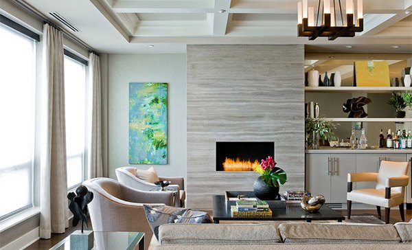 Coffered Ceilings in 15 Contemporary Living Rooms | Home Design Lover