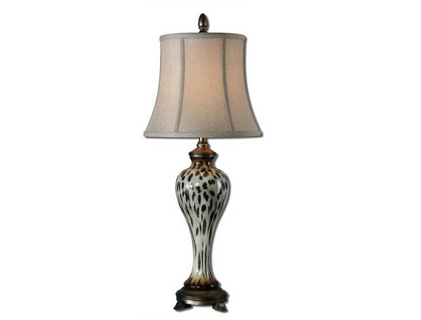 Malawi Cheetah Print Buffet Lamp