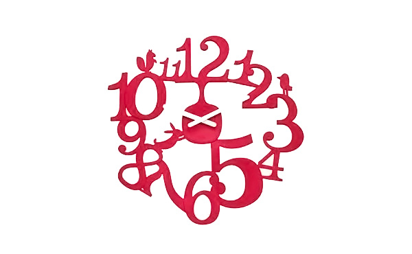 Koziol Pi Red Wall Clock