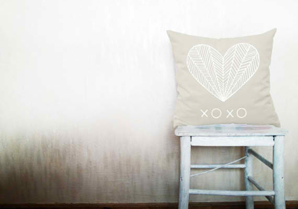 Heart XOXO Decorative Throw Pillow