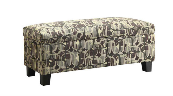 small fabric bench