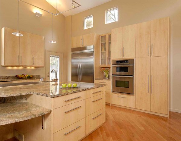15 Contemporary Wooden Kitchen Cabinets | Home Design Lover