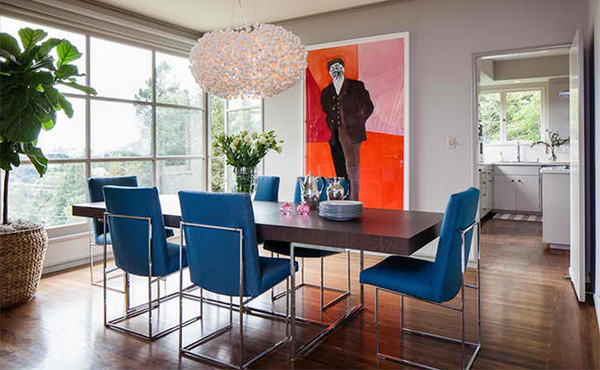 How To Get A Blue And Orange Dining Room Home Design Lover