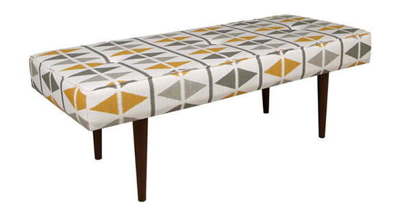 triangular prints bench