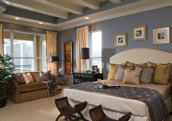 15 Gorgeous Blue And Gold Bedroom Designs Fit For Royalty Home Design Lover