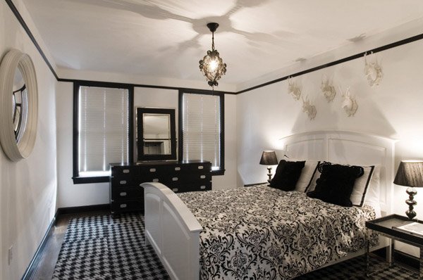 modern gothic bedroom interior design