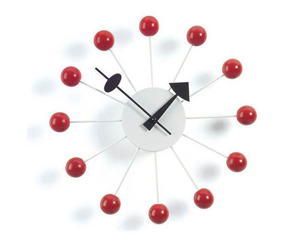 Nelson Ball Clock, Red