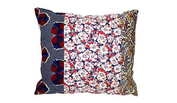 Floral Patchwork Pillow