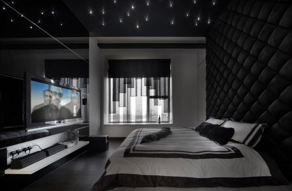 modern gothic bedroom