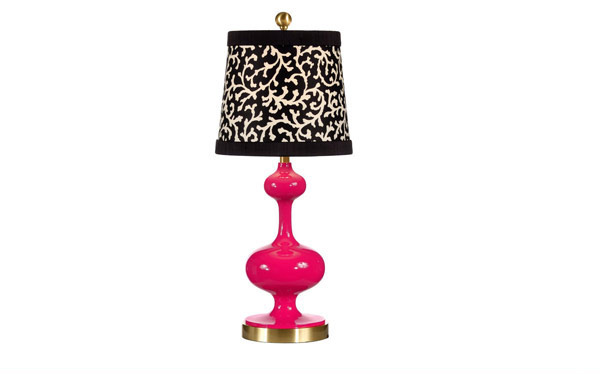 Chloe Pink Iron Lamp