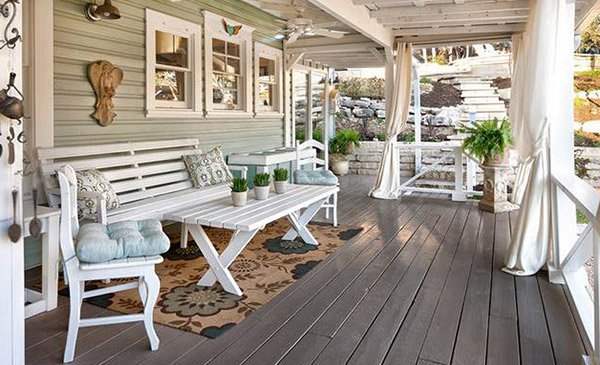 gray wooden decks