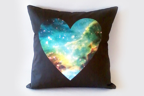 Galaxy Heart Pillows