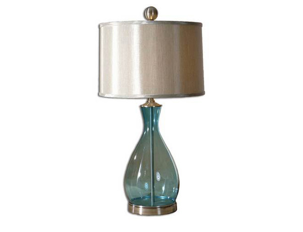 Blue Glass Table Lamp