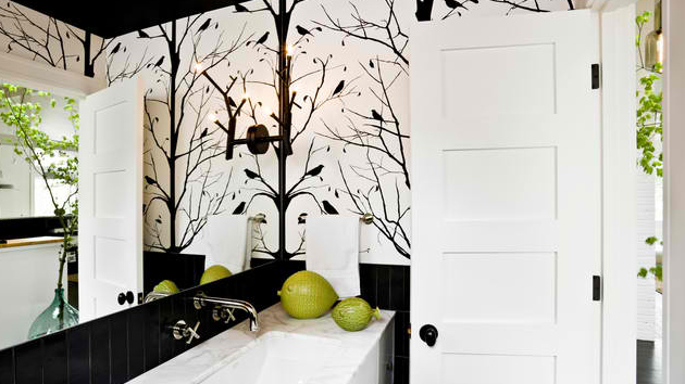 Best Bathroom Wallpaper Ideas  22 Beautiful Bathroom Wall Coverings