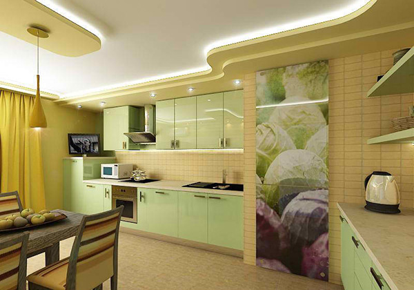 Pastel Green Kitchens