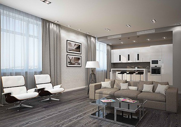 15 Modern White and Gray Living Room Ideas | Home Design Lover