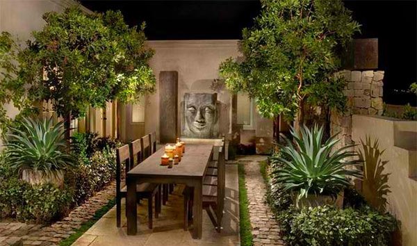 Asian-themed patio designs