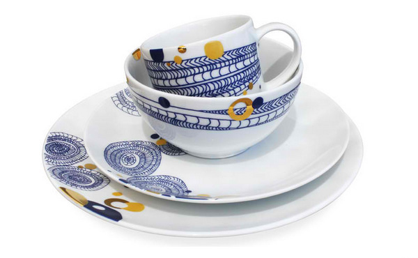 Basket 16-piece Dinnerware Set by Dana Oldfather