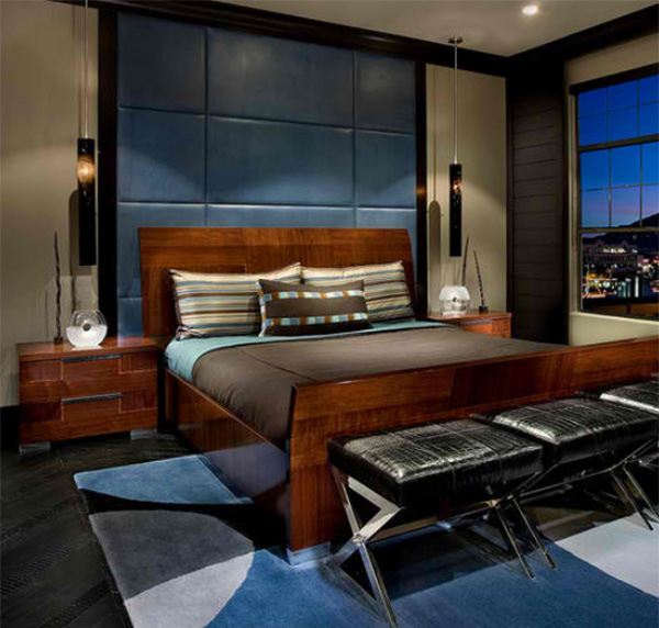 18 Ideas for Blue Contemporary Bedrooms | Home Design Lover