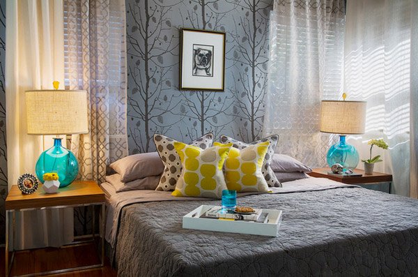 15 gorgeous grey, turquoise and yellow bedroom designs | home design