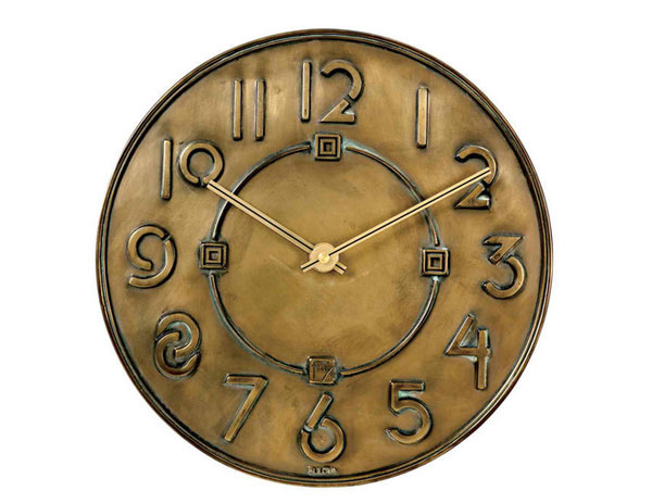 Frank Lloyd Wright Exhibition Typeface Wall Clock