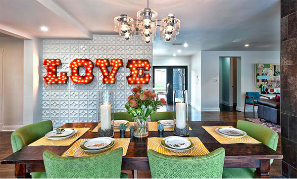 Wayside Typo Dining Wall