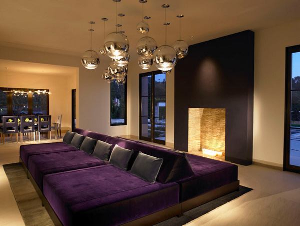 15 Pretty in Purple Living Room Furniture | Home Design Lover