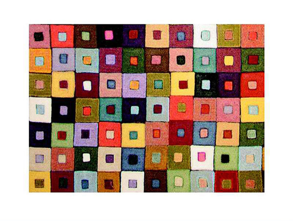 Liora Manne Mini Squares Jewel Placemats, Set of 4