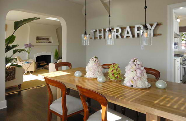 Leschi Dining Room with Letters