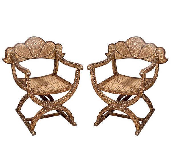 decorative Moroccan armchairs